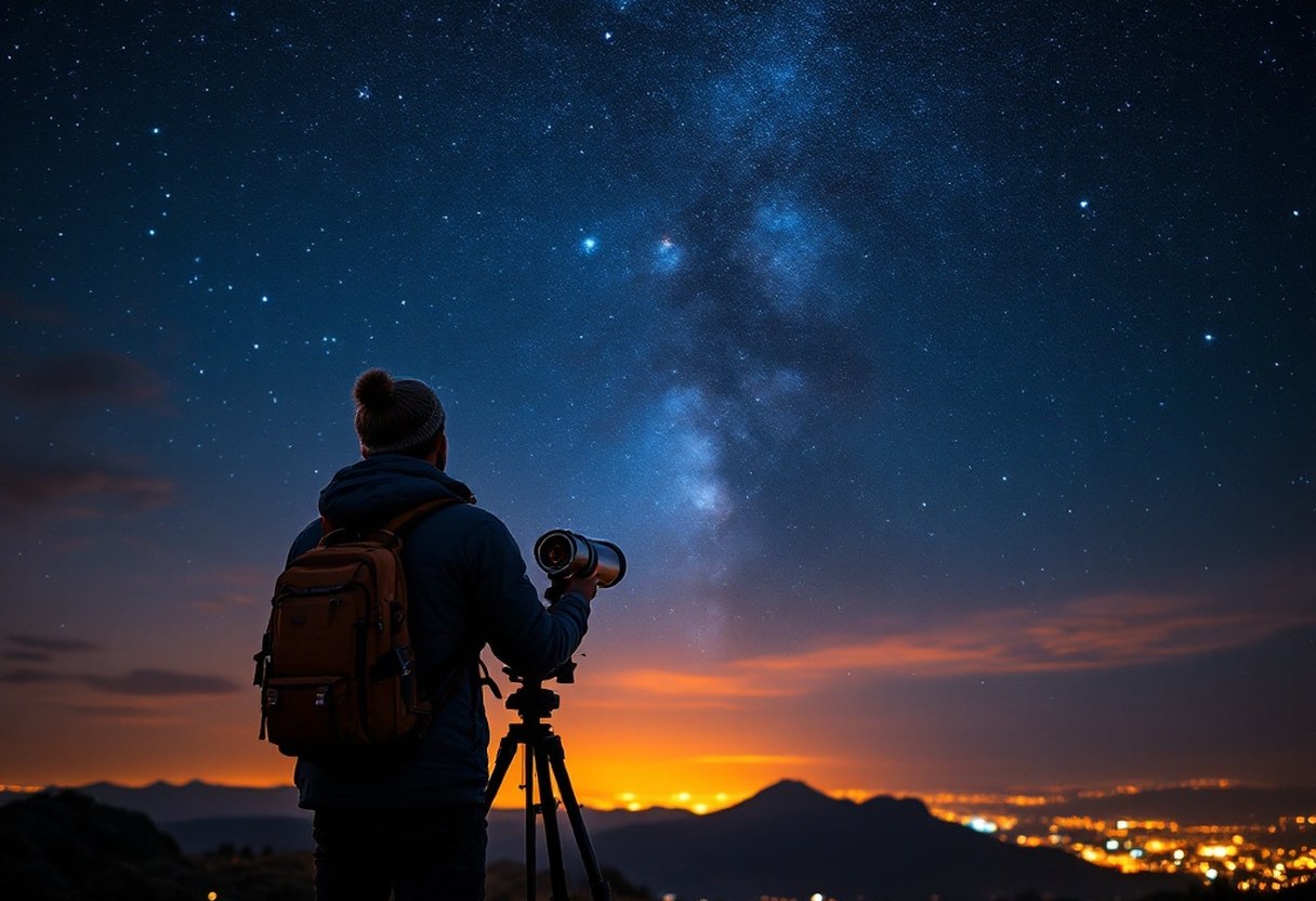 Night sky scene illustrating a stargazing blog post